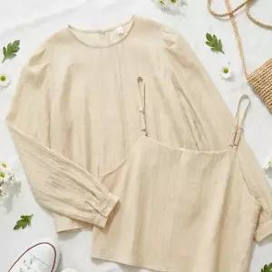 |KDH42A1|여성 긴팔 뷔스티에 조합 데일리 셔츠 세트