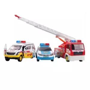 블루투야 모형 어린이 자동차장난감 레스큐 세트 뽀로로 사이렌 미니 피규어