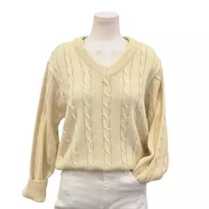 [롯데백화점]스튜디오화이트 꽈 겹 브이 니트 (ML3KTS284)