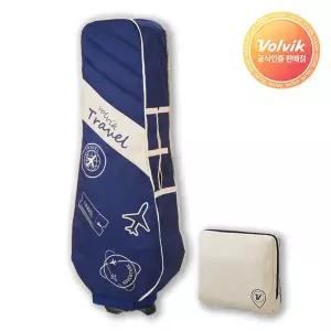 [볼빅] 트레블 패턴 경량 수납일체형 퀼팅 항공커버 (네이비)