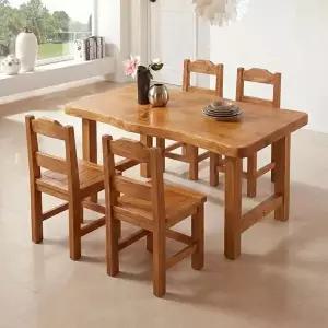 [마루엔개비]구드 통원목 높은 테이블 식탁 서재책상