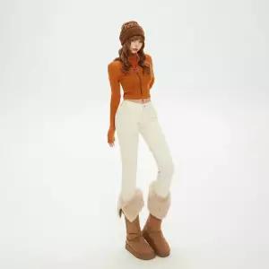 팬츠 여성패션 트렌드 스키니핏 스판 9부 DL1