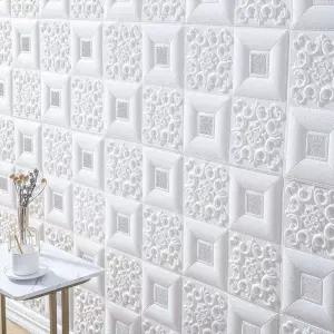 사비오코 붙이는템바보드 접착식단열벽지 엠보 친환경