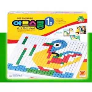 모자이크 네모 블록 그림판 교육 아동완구 공간감각 어린이블록 4세