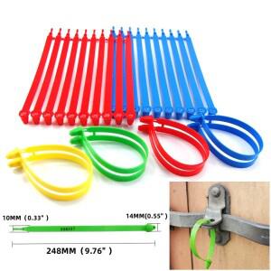 트럭용 꽉 조이는 플라스틱 씰, 고강도 트레일러 컨테이너 도어 보안, 일회용 번호 태그, 100pc