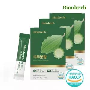 비온허브 씨제거 여주 분말 가루 국내산 해썹인증,75g,30일분,3개