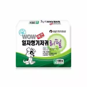 100매 소 일자형 기저귀 강아지 리필용