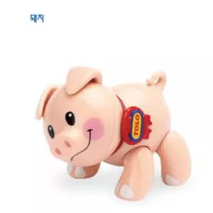 감각발달 미니 돼지 피규어 유아 안전 완구 유아학습장난감 4세 3세