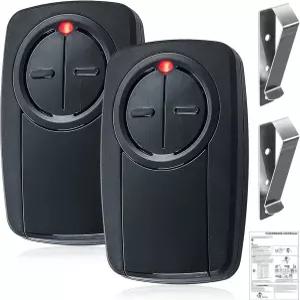 KLIK5U-BK2 KLIK3U-BK 클리커 - 체임벌린 트마스터 지니 등을 위한 유니버설 2 버튼 차고 문 열림 리모컨.