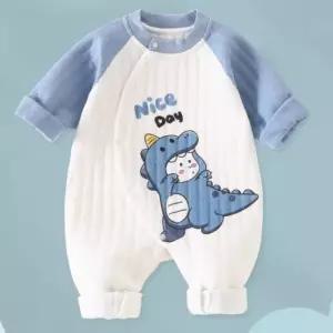 아기 점프슈트 가을 겨울 따뜻한 파자마 캐릭터 신생아 옷 우주복 베이비