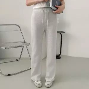 여성 무지 슬림 부츠컷 밴딩 바지 츄리닝 트레이닝 나팔 팬츠 긴바지 -WPN0702- 봄 가을