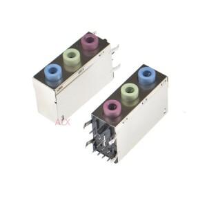 1Pcs PJ306E 헤드폰 잭 3.5mm 2P 3P 레드  그린 블루 데스크탑 컴퓨터 마더 보드 오디오 소켓 DIY 수리 커