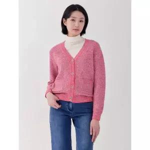 [지센] 2컬러 피어로즈 스팽글 아우터형 니트 가디건 LFKTP191_P418235378