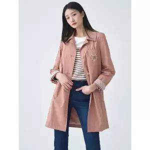 [지센] 2컬러 스판 스탠카라 코트 LCCAO223_P418235177