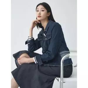 [지센]여성 스탠카라 데님 자켓 LCJKO221 IN_P418235267