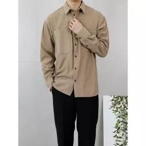 [세컨에디션]남자 루즈핏 코듀로이 캐주얼 셔츠_P418228257