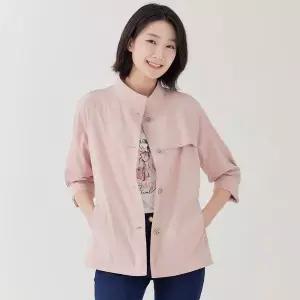 [지센] 2컬러 스판 반넥 슬림 코트 LCCAP321_P418235181