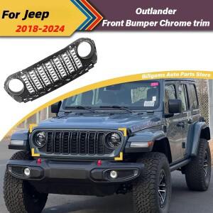 랭글러 JL 글래디에이터 JT JL1300   차량 전면 에어 인테이크 그릴 라디에이터 장식 키트