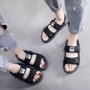 패치포인트 투버클 스트랩 남녀공용 샌들 여름 커플룩 WFF860F