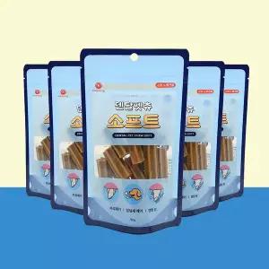 [퍼피랑키티랑]덴탈펫츄 소프트 소형견,노령견 전용 덴탈껌 90g x 5개