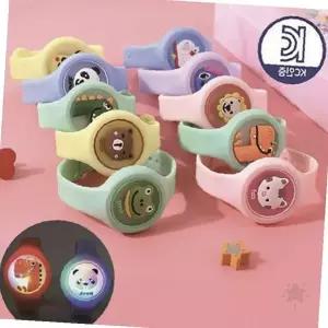 어린이 안전 인증 발광 모기 방지 손목 밴드 시계 형태 착용 간편 야외 활동