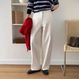 [코코블랑] 보일 커브드 코튼 팬츠