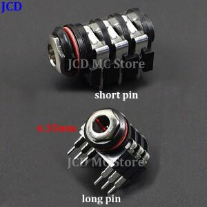 2610개 14인치6.35mm 내부 나사형 스테레오 소켓 마이크 오디오 잭 커넥터 6.5 대형 3핀 숏 핀긴 핀