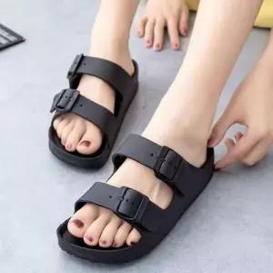 여성 두줄 버클 여름 데일리 EVA 방수 슬리퍼 WFF619D