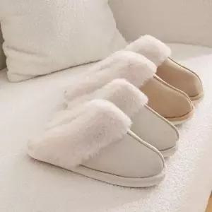 통굽 사무실 외출용 따뜻한 퍼 슬리퍼 WFE2416