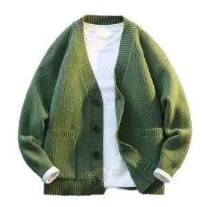니트 가디건 빅사이즈 스웨터 브이넥 간절기 남성용
