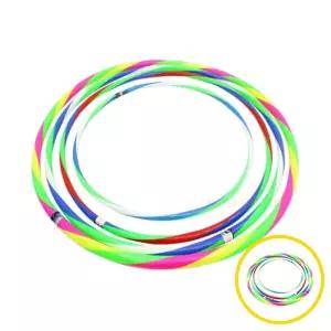 위월천 어린이용 삼색칼라 훌라후프 87CM 1개 뱃살빼기 무소음훌라후프 복근운동기구 훌라핑
