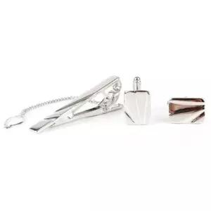 모던 커브 커프스링크 넥타이핀 선물세트 WFD6199