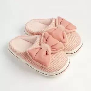 큐티 리본 겨울 털 슬리퍼 235240mm 방한 WFCF540