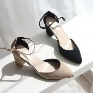 메리제인 스웨이드 힐 여성펌프스 구두 225-265 P5806 WFBF54B