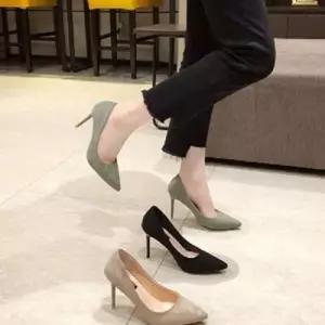 9cm하이힐 가을 스웨이드 킬힐 여성구두 WFBE760