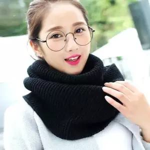 여성용 블랙 목도리 니트 프롬즈 넥워머 WFB9A1C
