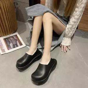 EVA 캐주얼 남여공용 투웨이 털단화 슬리퍼 WFB43CF