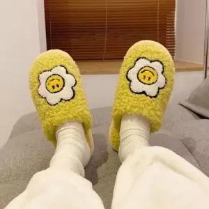 여성 편한 방한 털 거실 화 예쁜 실내 슬리퍼 옐로우 WFA8222