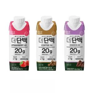 빙그레 더단백 드링크 250ml 딸기4+커피4+초코4/유통기한26.06월제품/무배/상세참조