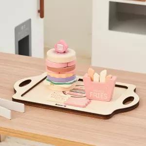 우든 수제버거 만들기 트레이 세트