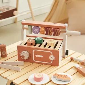 우든 바베큐 스토브 꼬치구이