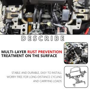 야마하 TMAX 560 2022-2024용 오토바이 헤드라이트 브래킷 용접 조립 - 전면