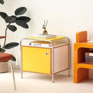 틈새 수납함 다이닝 미니멀리즘 모던 오크 미니협탁 침실