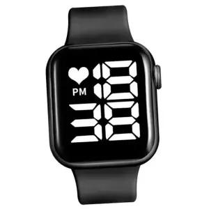 TC 다조 LED손목시계 사각 패션손목시계 스크린 실리콘 우레탄 밴드 손목 시계