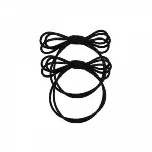 리본 머리끈 블랙 2P-15