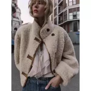 하이넥 스웨이드 리버시블 더블 페이스드 점퍼 무스탕 6318 254