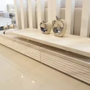 피카소 샤르데니아 천연 대리석거실장 TV다이 사틴매트폴리싱 68 75 86인치 - 4월1일이후 출고