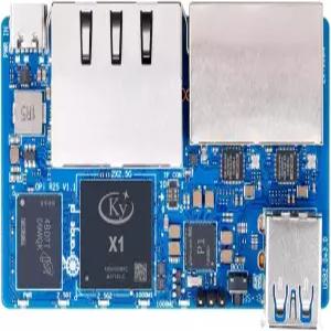 오렌지 파이 R2S 2GB RAM LPDDR4X 8GB eMMC 플래시 RISC V 8 코어 2탑 Al 산술 전력 개발 보드 2.5G 고속
