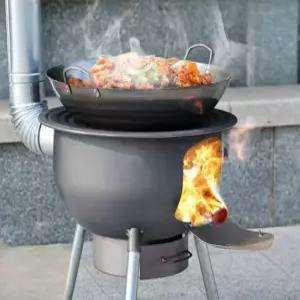 화목 난로 가정용 장작 화로 드럼통 주물 무쇠 화덕형