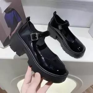 2타입 펌프스 구두 스트랩 통굽로퍼 키높이 단화 WF97AFC